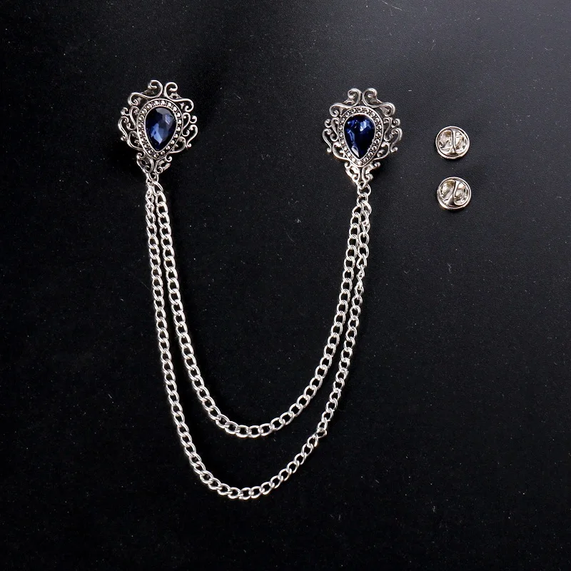Wedding Shop - Elegante Vintage-Anstecknadel aus Legierung mit Strasssteinen,
