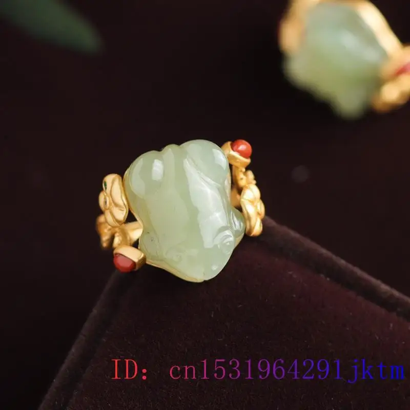 Grüne Jade Frosch Ringe Charms – Wedding Zone Bewertung und Preis