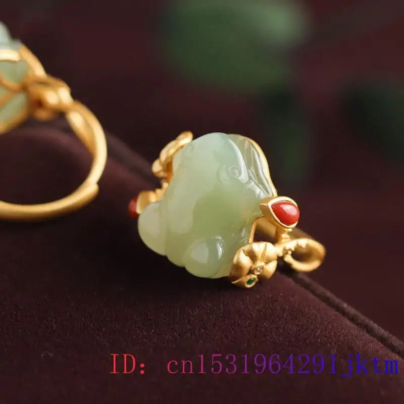 Grüne Jade Frosch Ringe Charms – Wedding Zone Bewertung und Preis