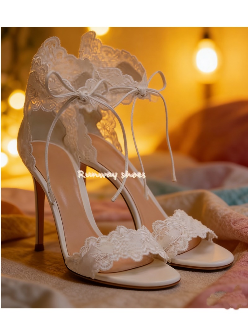 Spitzenstoff-Schuhe mit Einzel – Wedding Fx Bewertung und Preis