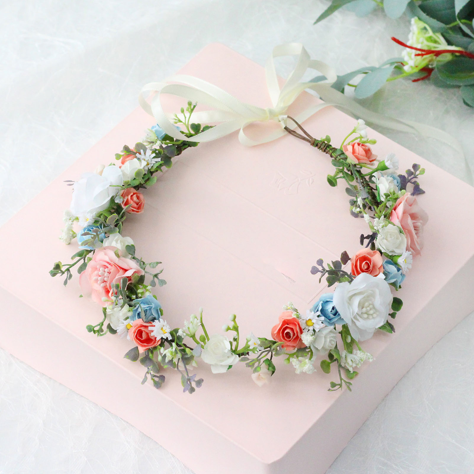 Blumenkranz Brautgirlande mit  – Wedding Supply List Bewertung und Preis