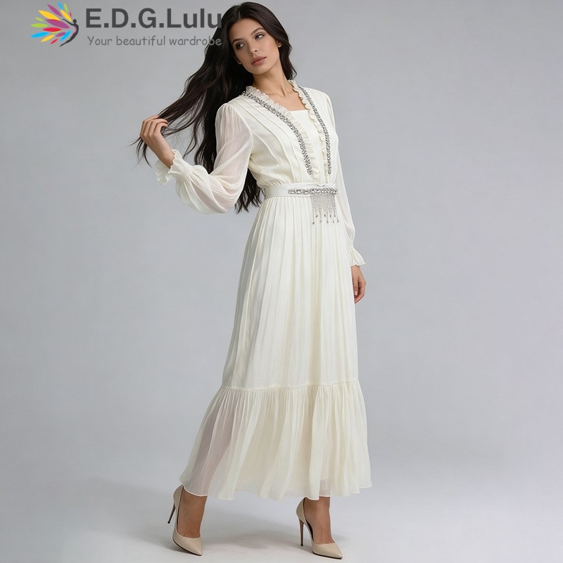 EDGLuLu Elegantes weißes Chiff – Wedding Lulu Bewertung und Preis