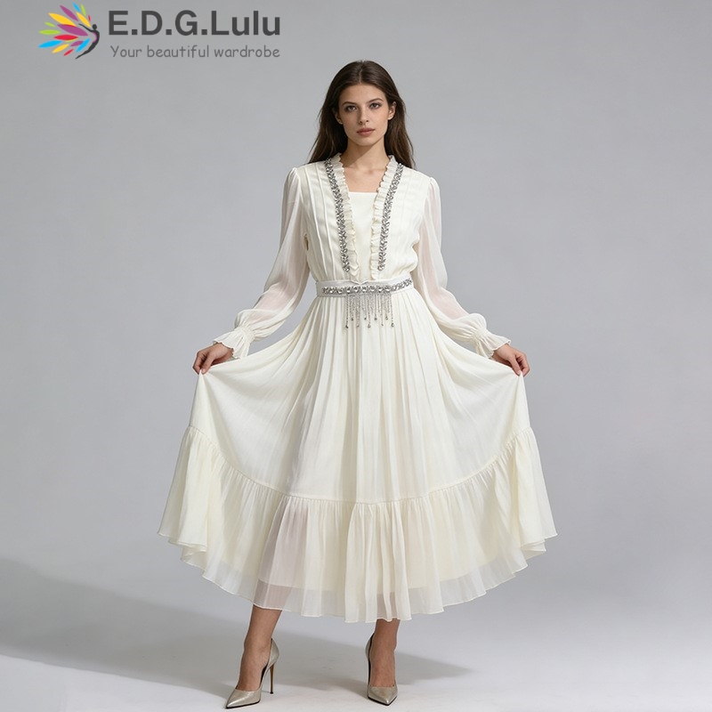 EDGLuLu Elegantes weißes Chiff – Wedding Lulu Bewertung und Preis