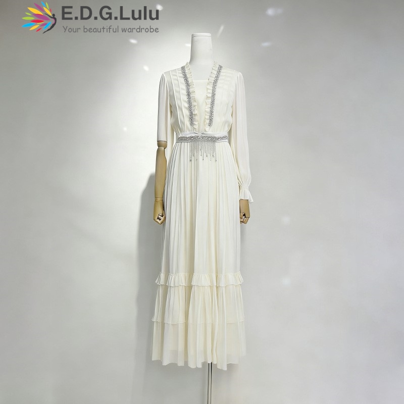 EDGLuLu Elegantes weißes Chiff – Wedding Lulu Bewertung und Preis